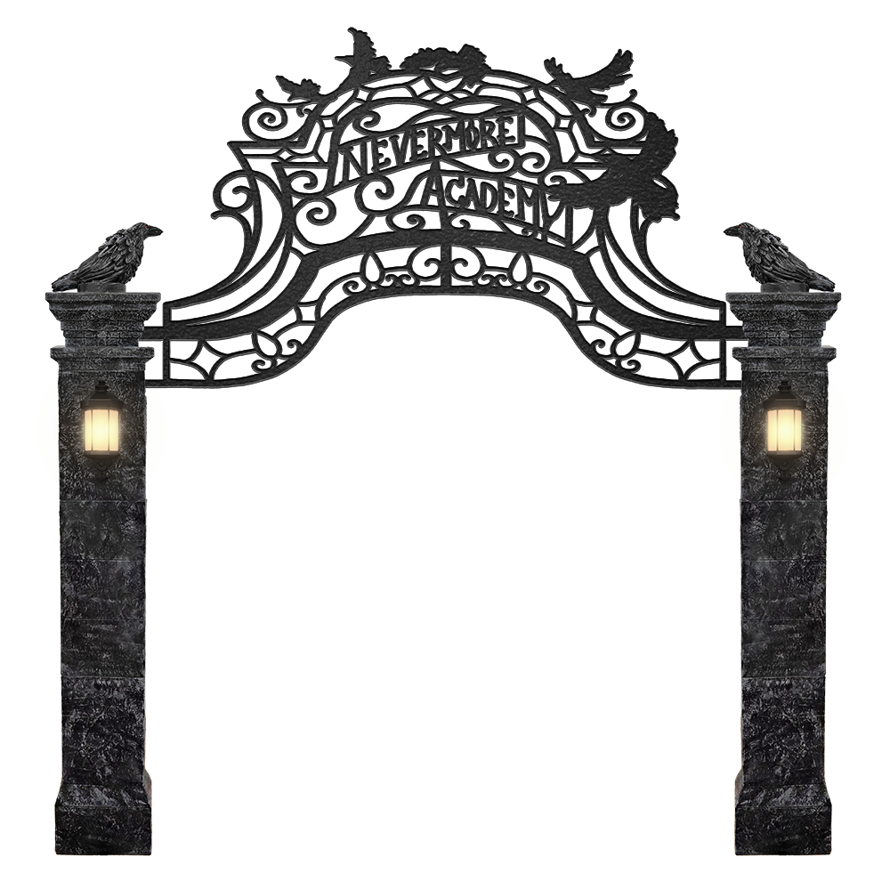 Wednesday 10-FT Nevermore Academy Archway