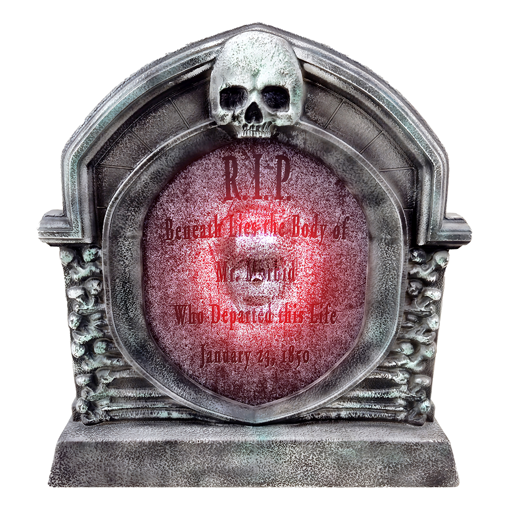 LED Animated Push Out Skull Tombstone™
