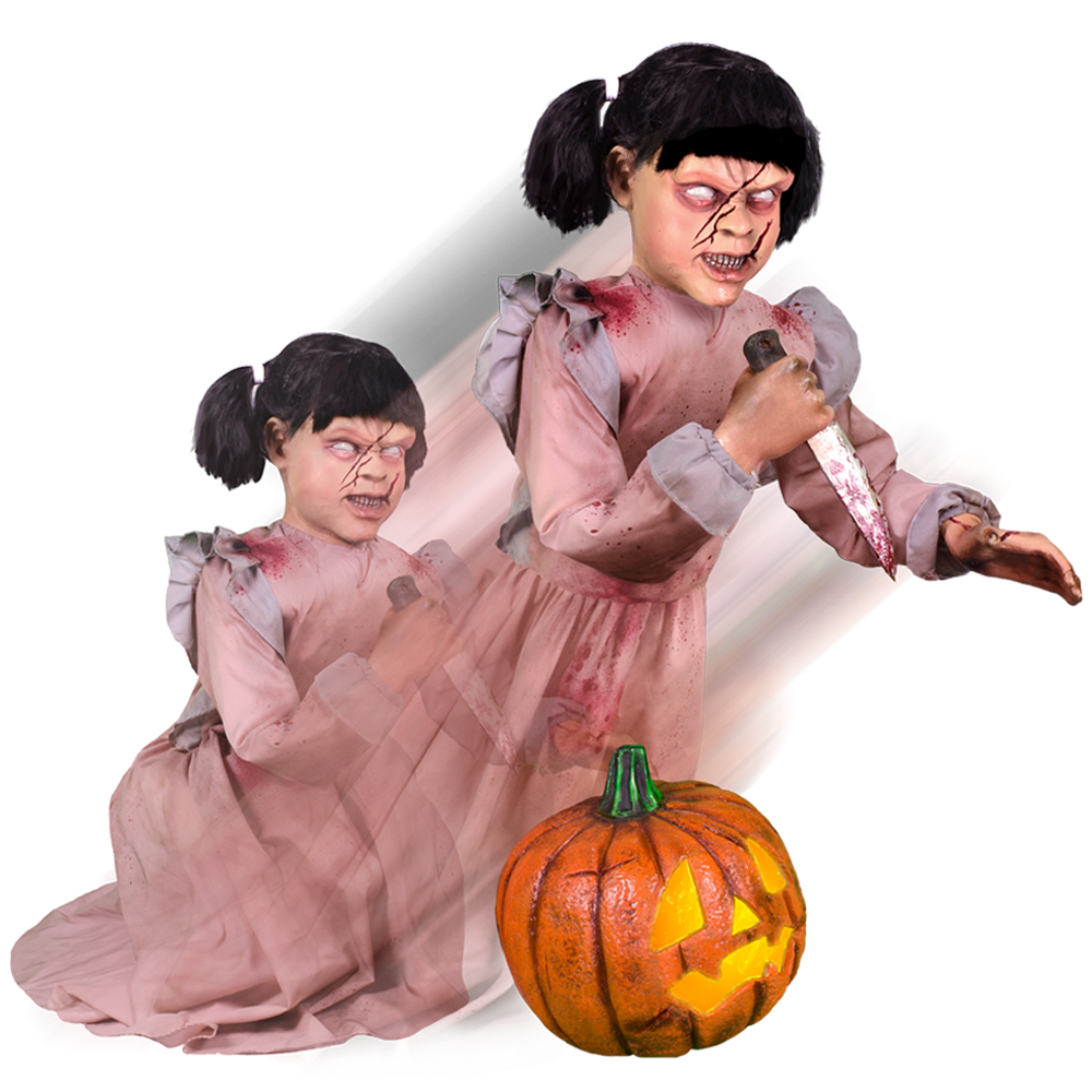 Lunging Pumpkin Carver™ (Carly Carver™)