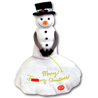 Peeing Snowman