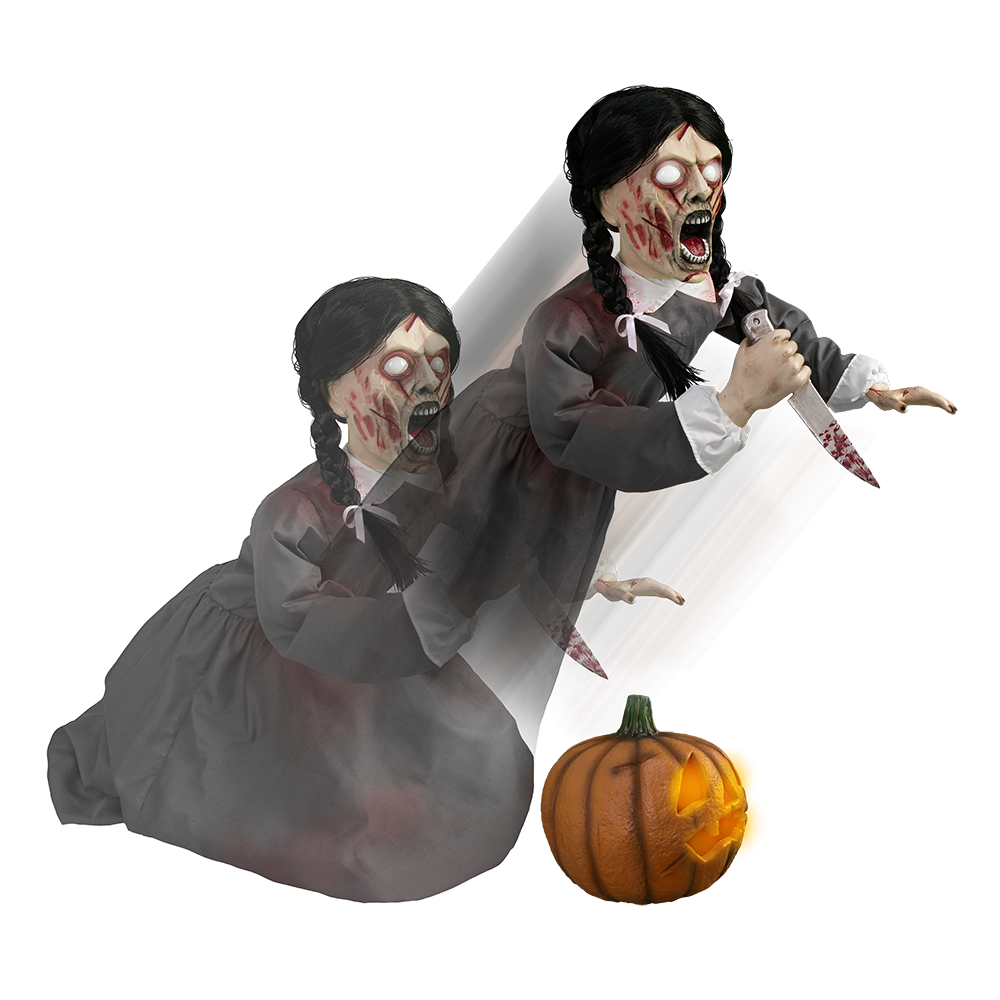 Lunging Pumpkin Carver™ (Vengeful Vicki™)